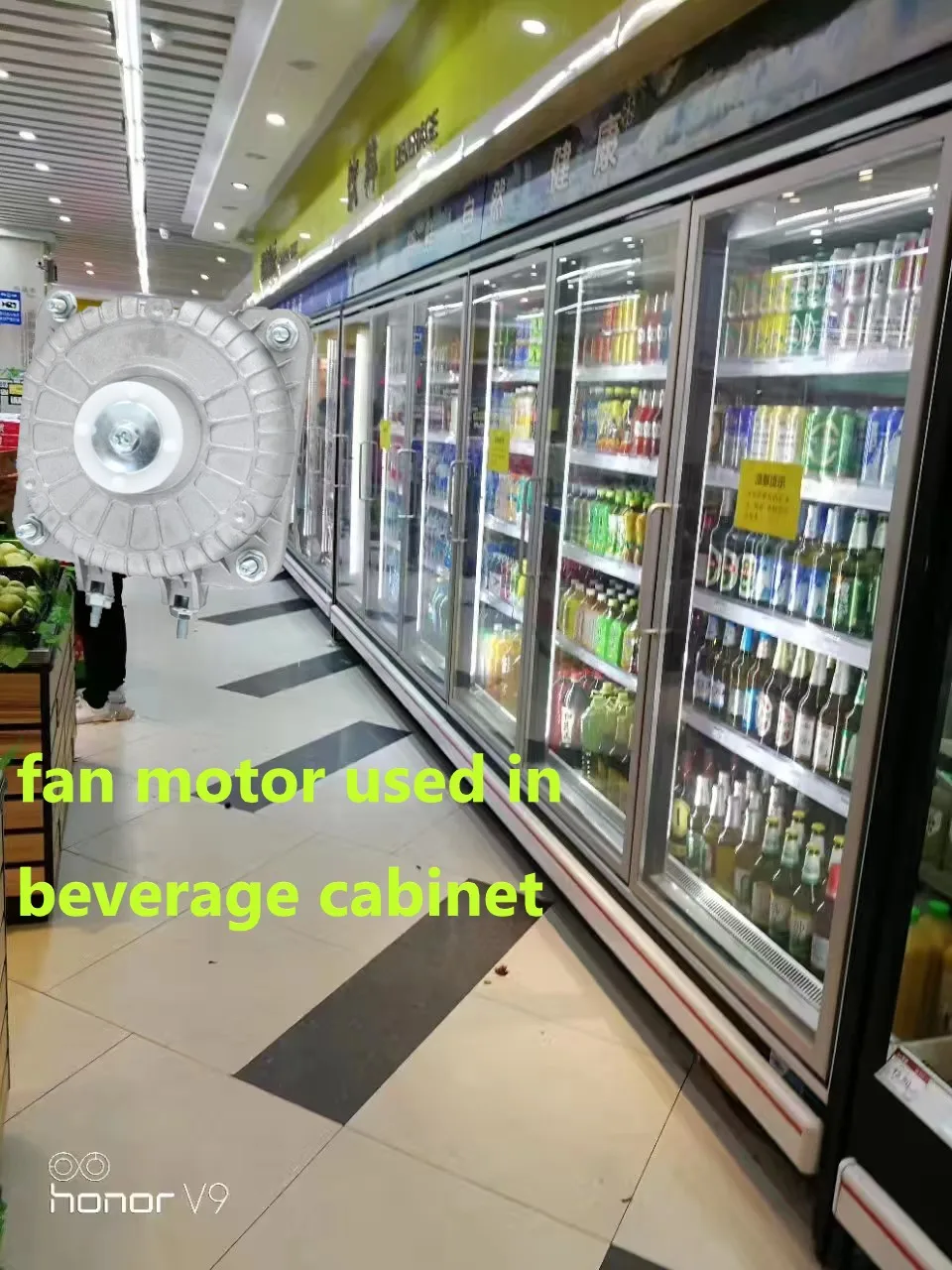 Best selling 10W Copper Wire Refrigerator Condenser Square Shaded Pole Fan Motor YZF10-20