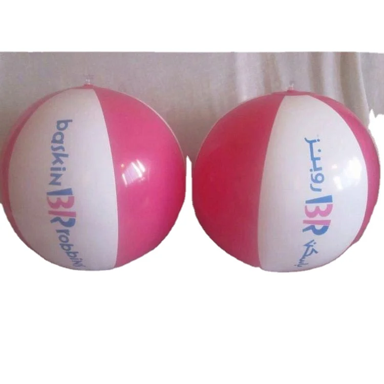 Wholesale customized large size  colorful  PVC inflatable beach ball with printing