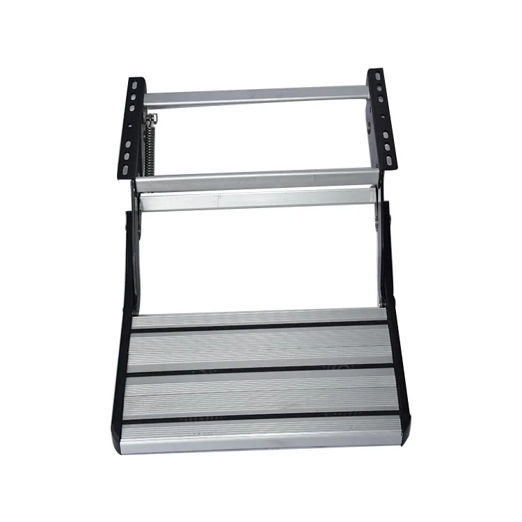 Manufacturer Top quality aluminum alloy single layer entry step for rv caravan