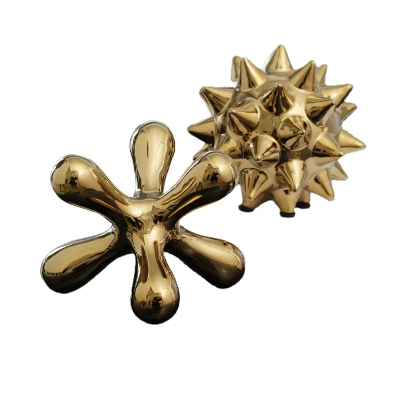 Home Decor Sea Urchims Shape  Ceramic Centerpiece Table Decoration for Dining Room Living Room