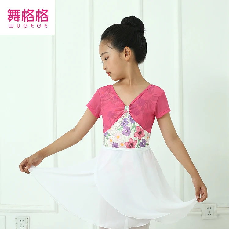 New Designs Leotards Long Sleeve High Quality Cotton Dance Girls Leotards