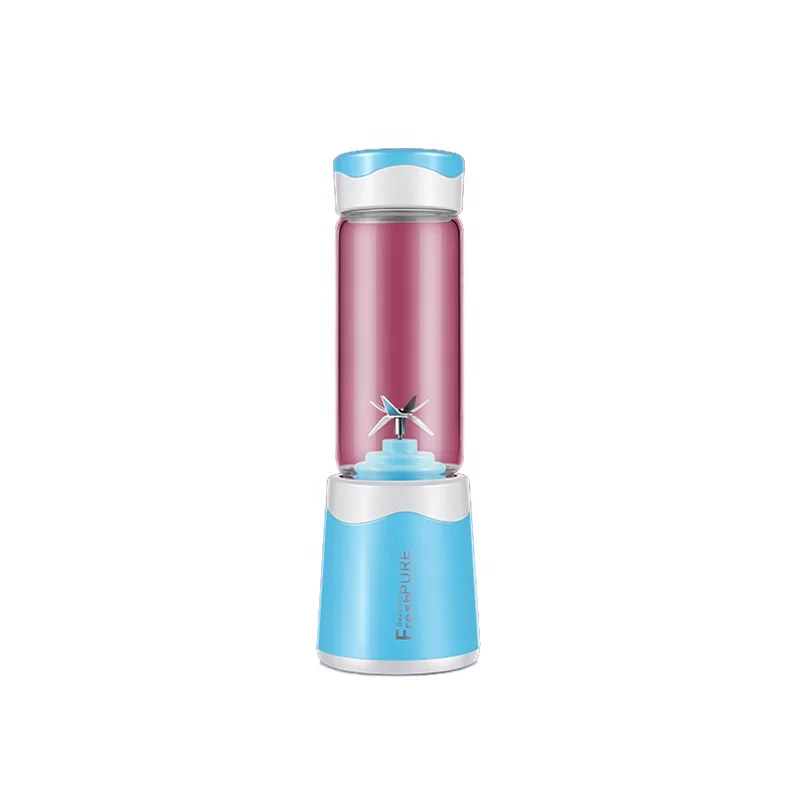 Kaiteng portable usb commercial automatic 380ml electric blender juicer for kitchen