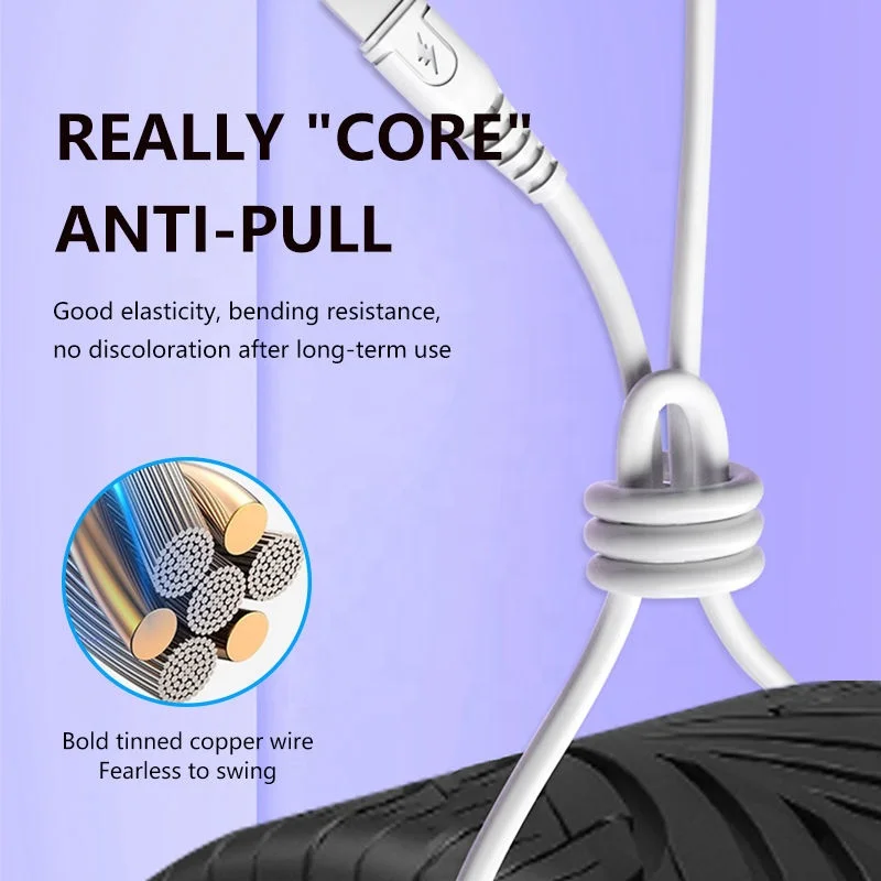 USB A to USB C Cable Premium Type C Charger Cord Standard Length Charging Data Sync USB C Micro Charger Cable