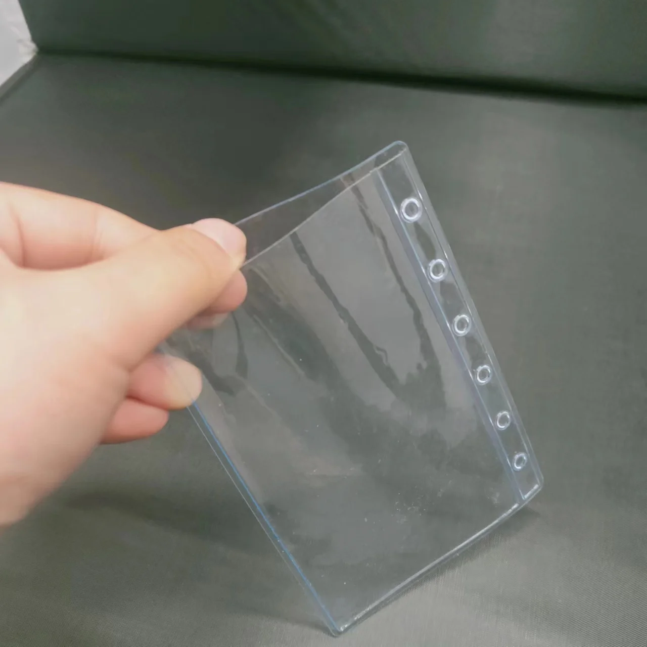 A7 Size Clear Sheet Protectors 2.6 x 4.8 Inch Plastic Sleeves Page Protectors Top Loading Paper Protector for 6 Ring Binders