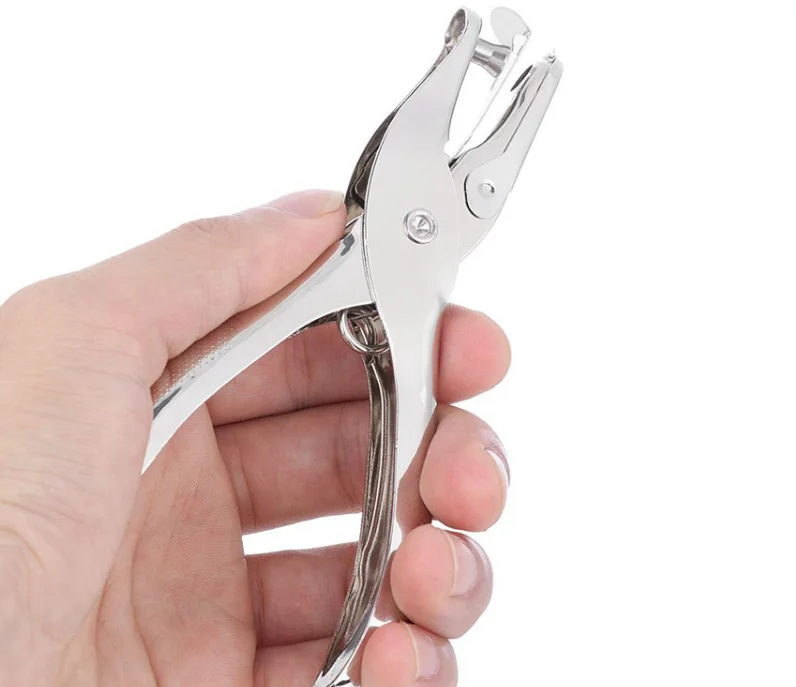 one Hole Puncher Hand Paper shrink sheet paper dinks Scrap booking Punches Puncher Metal 3mm 6mm Pore Diameter Punch Pliers