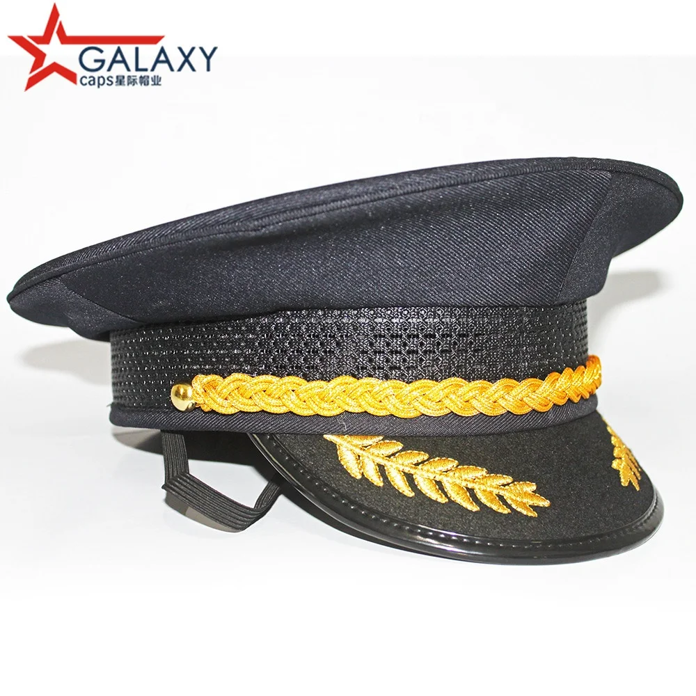 Customized military cap pilot peak cap officer cap high quality