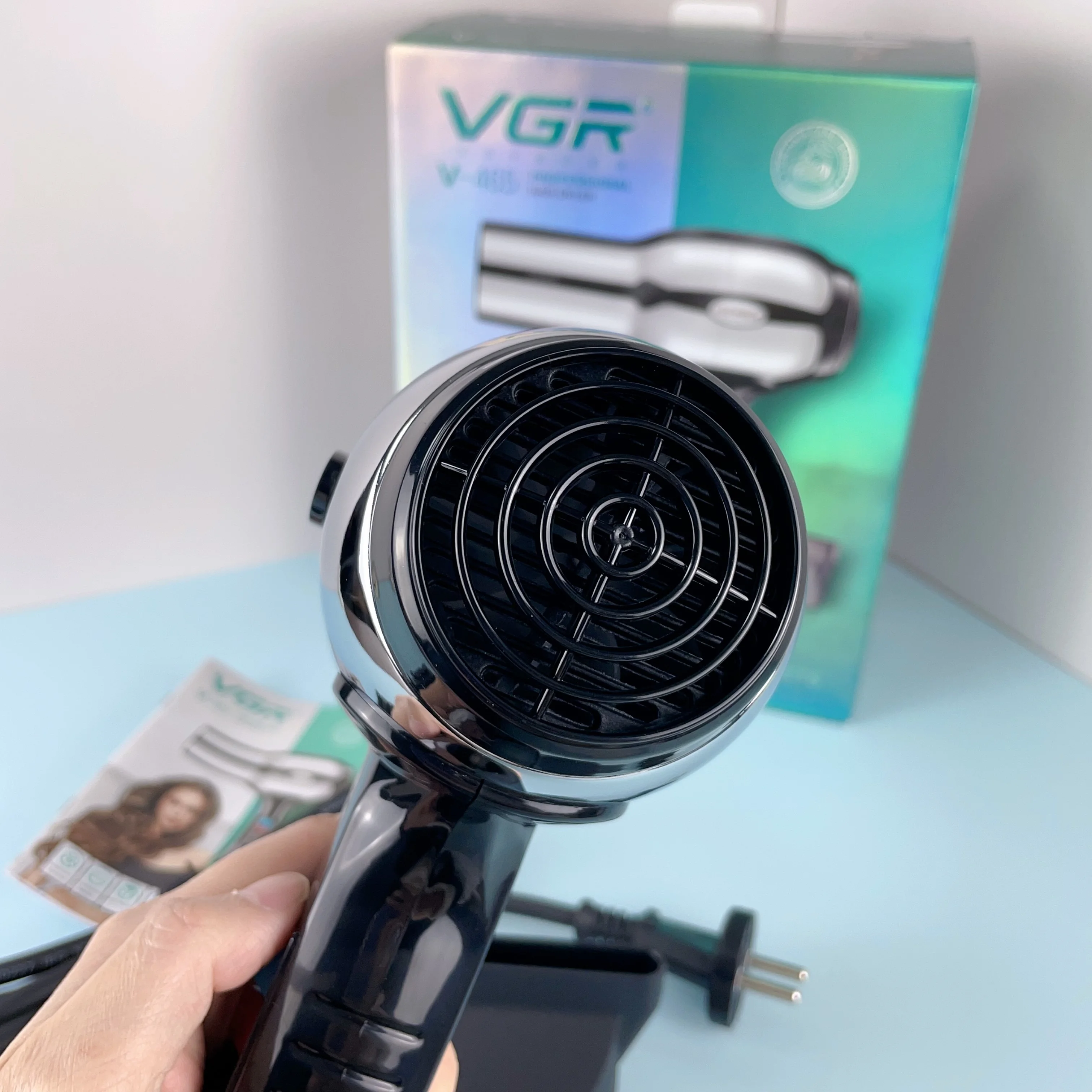 Vgr V-465 2000-2400 Вт профессиональный двигатель переменного тока Фен для волос салон фен с концентратором