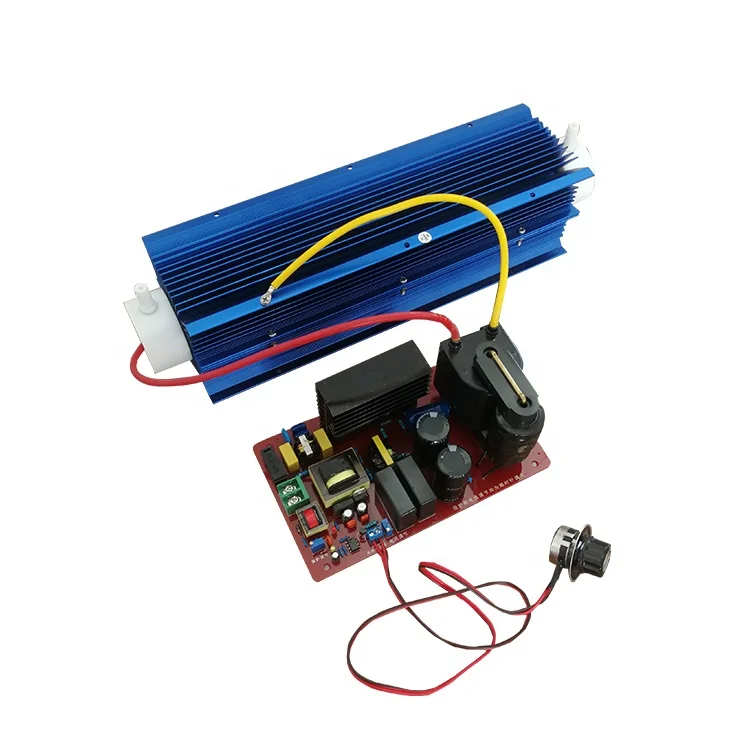 2G to 50G air cooling air water treatment ozone generator accessories adjustable quartz glass ozone tube with power supply cell