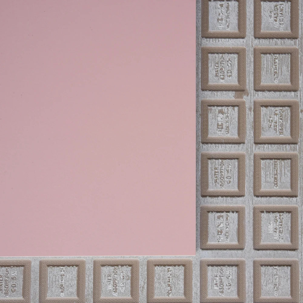 Slip Resistant Living Room Floor 60X60 Inkjet Tiles Pink Pure Color Look Tiles Ceramic