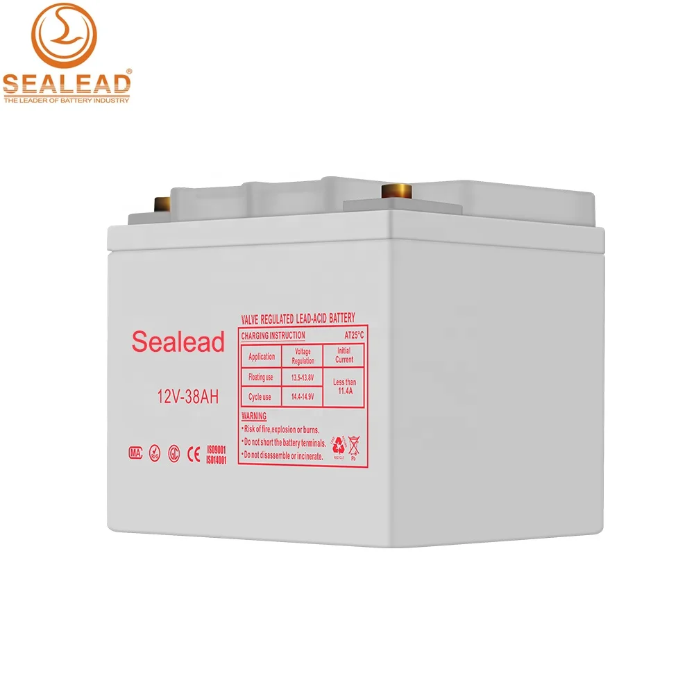 
high quality industry zone solar energe street lamp power storage backup 12v 38ah lead and MF battery 