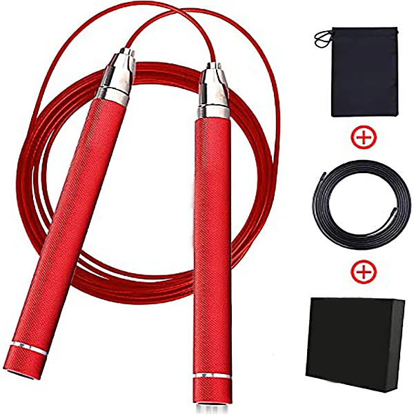 
New Design Customize Pe Handle Wholesale And Bundled Ab Wheel Roller Weighted Led Jump Rope 