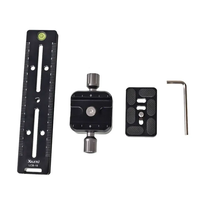 XILETU LCB-18B camera accessories Nodal Slide Rail Quick Release Plate Arca swiss dc-38 board jib slider rod rail base plate