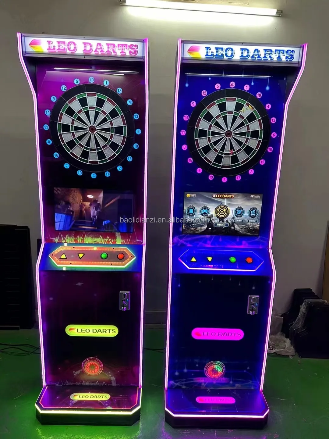 Leisure Entertainment Single Screen Dart Game Machine Electronic Coin Operated Dart Arcade Machine