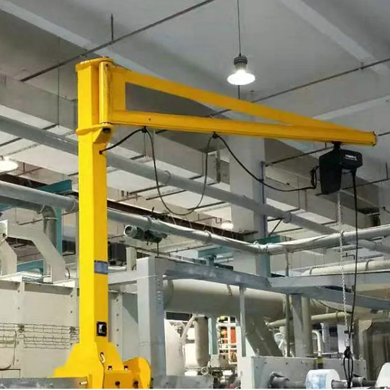 moveable  mini electric hoist cantilever crane design small wall mounted mobile Shop 3t 500kg price 1 Ton 3 Ton JIB Crane