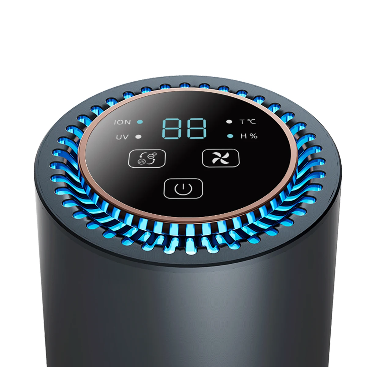 Uv Air purifier Car Air Ionizer Purifier Type C PM2.5 HEPA Filter Portable Car Hepa Air Purifier