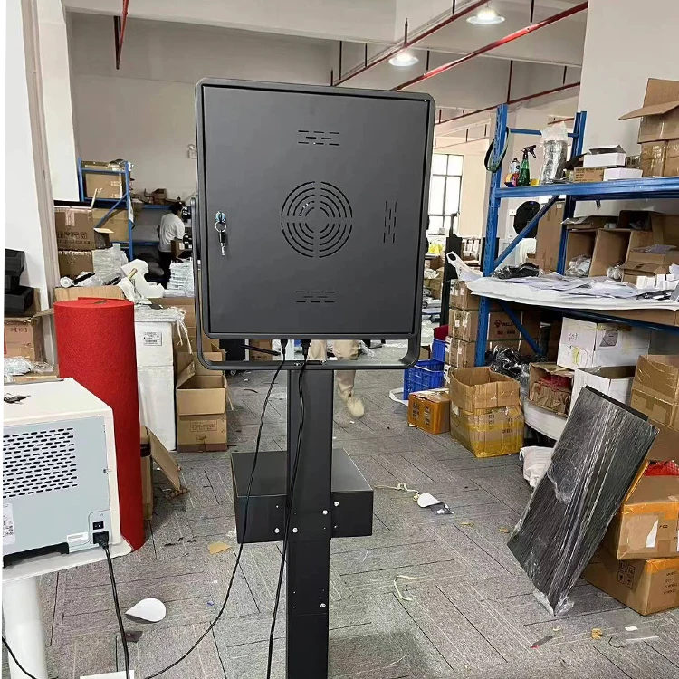 Portable Wedding Vogue Reality Selfie Magic Mirror Machine Photo Booth Led Frame Enclosure 15.6 Inches Touch Screen Photo Booth