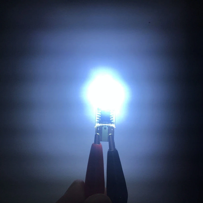 canbus T10 W5W Silicone Case 24 SMD 3014 LED Car Reading Light 192 168 501 24SMD 24 LED Auto Wedge Bulb Parking Lamps 12V