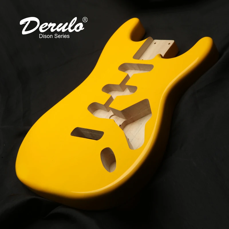 Корпус для электрогитары Derulo, Тип ST, OEM, высокоглянцевый, многоцветный, высокое качество, набор «сделай сам» для электрогитары, античная отделка, классический шкаф