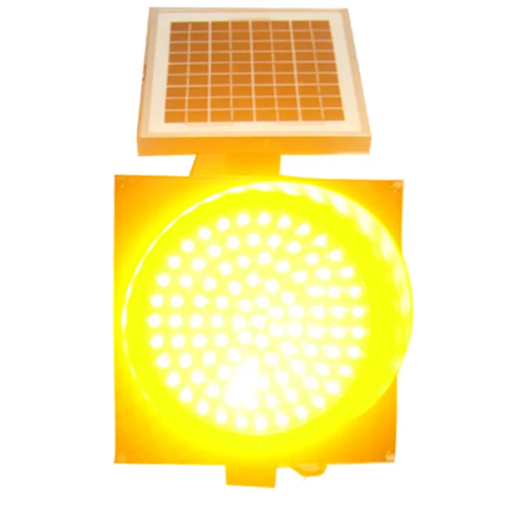2 pcs/carton Dia 300mm Roadway Safety Powerful LED Solar Traffic Lights beacon lights for the road warning light