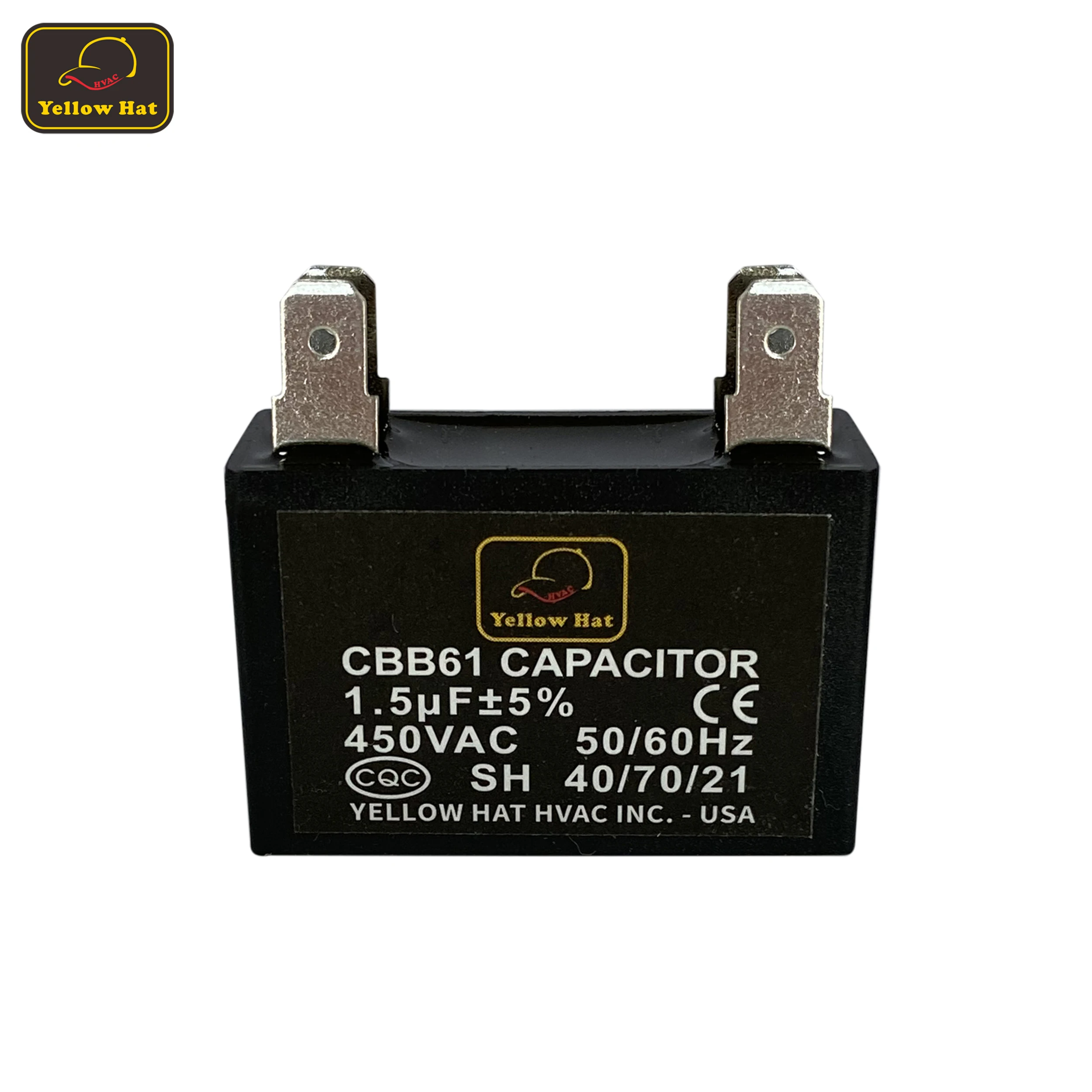 
China Factory Latest 250V~450V CBB61 1.5 MFD MPP Film Capacitor 