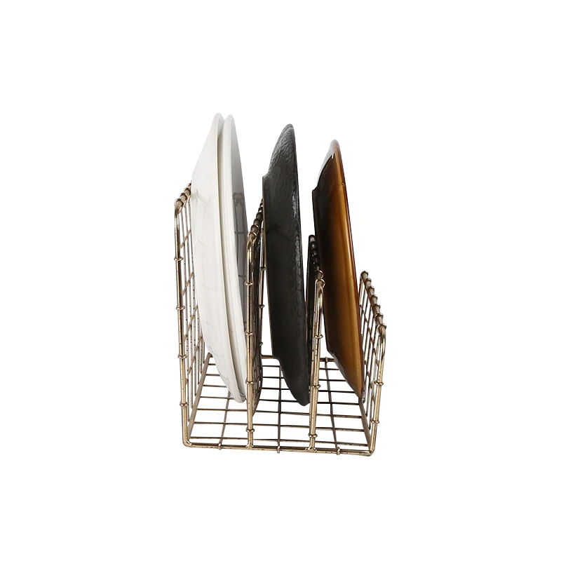 Сетка уровневый слив из розового золота сушилка для посуды стеллаж для выставки товаров 3-х слойная сушилка для посуды