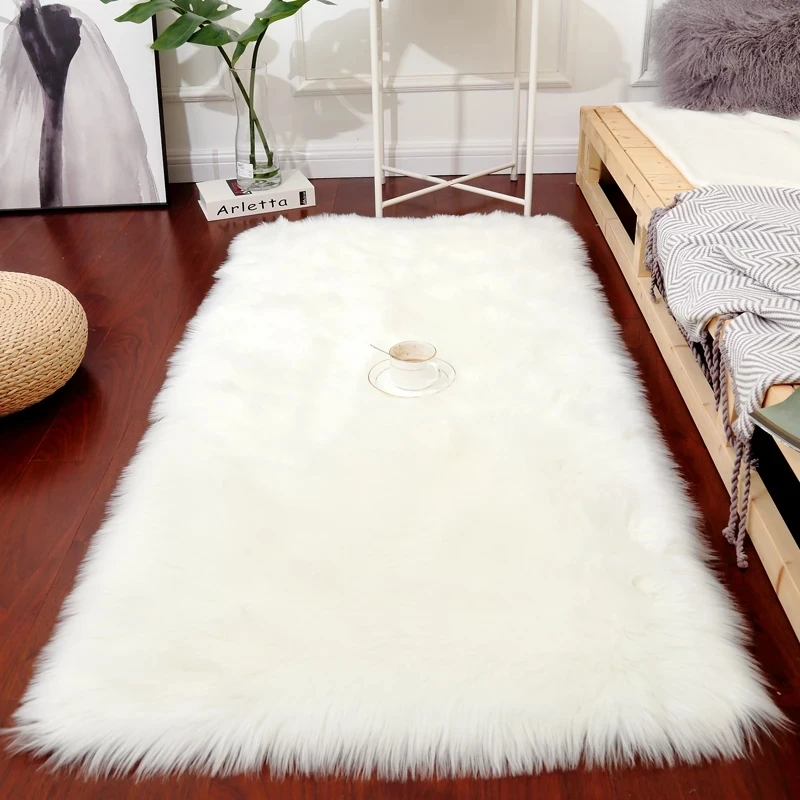 4 x 6 Feet faux fur rug sheepskin carpets and rugs living room area rugs