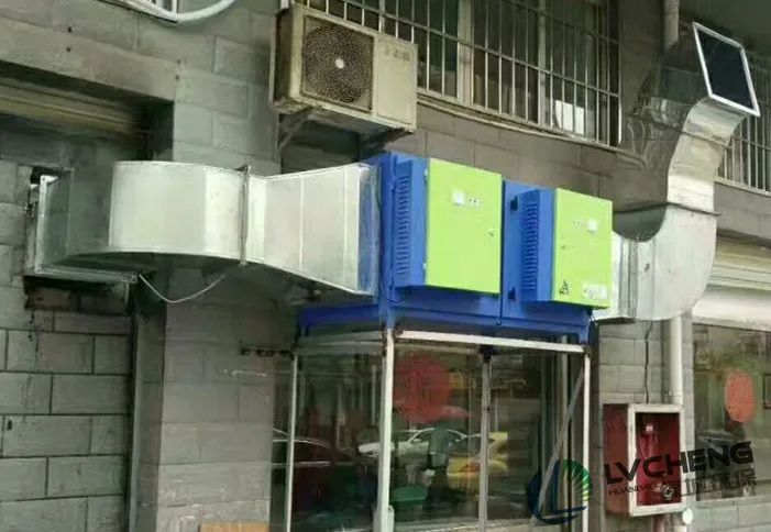 Lvcheng smoke oil particle removal electrostatic smoke collector commercial system esp kitchen filter