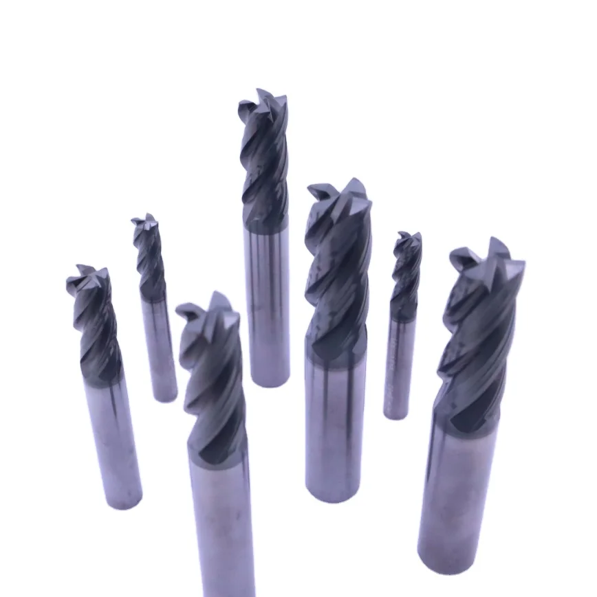 wholesale cheap lathe machine tungsten endmill solid carbide end mills thread cnc carbide milling cutter