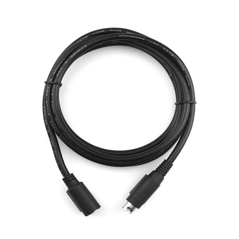 16AWG 4 Pin Din Female To Male Injection Molded DIN 4P Cord Printer Power Cable