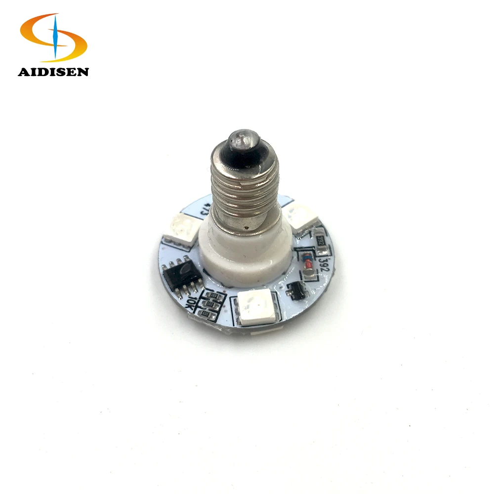28mm Auto Program LED Bulb E10 AC24V RGB Fairground Cabochon Carousel Pixel Lights Changeable Color