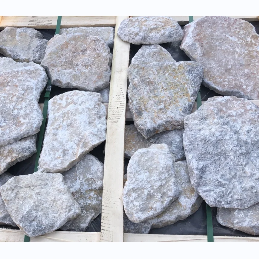 Natural Stone Wall Cladding Stone Yellow Pearl Quartzite slate, Dry Stack Stone Wall Cladding Stone Veneer, Slate