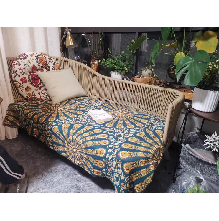 New Wholesale Rope Nordic Rattan Aluminium Patio Set Garden Funiture Outdoor Sofa