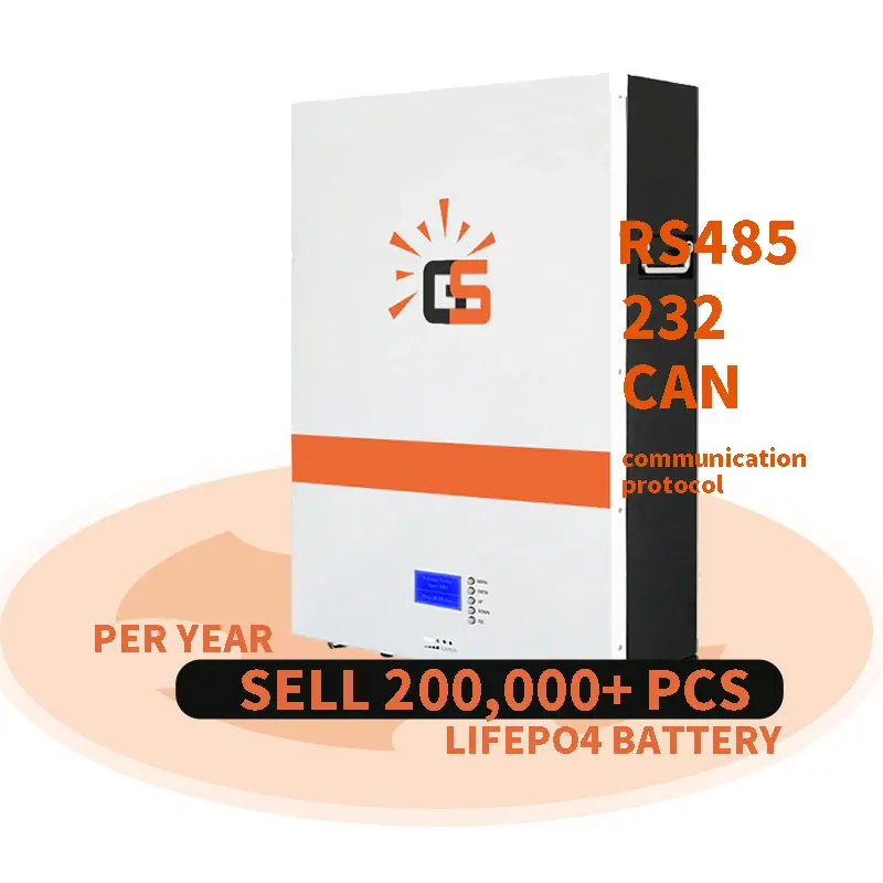 battery lithium 48v 100ah 200ah 300ah with grade a cell and smart BMS for solar energy