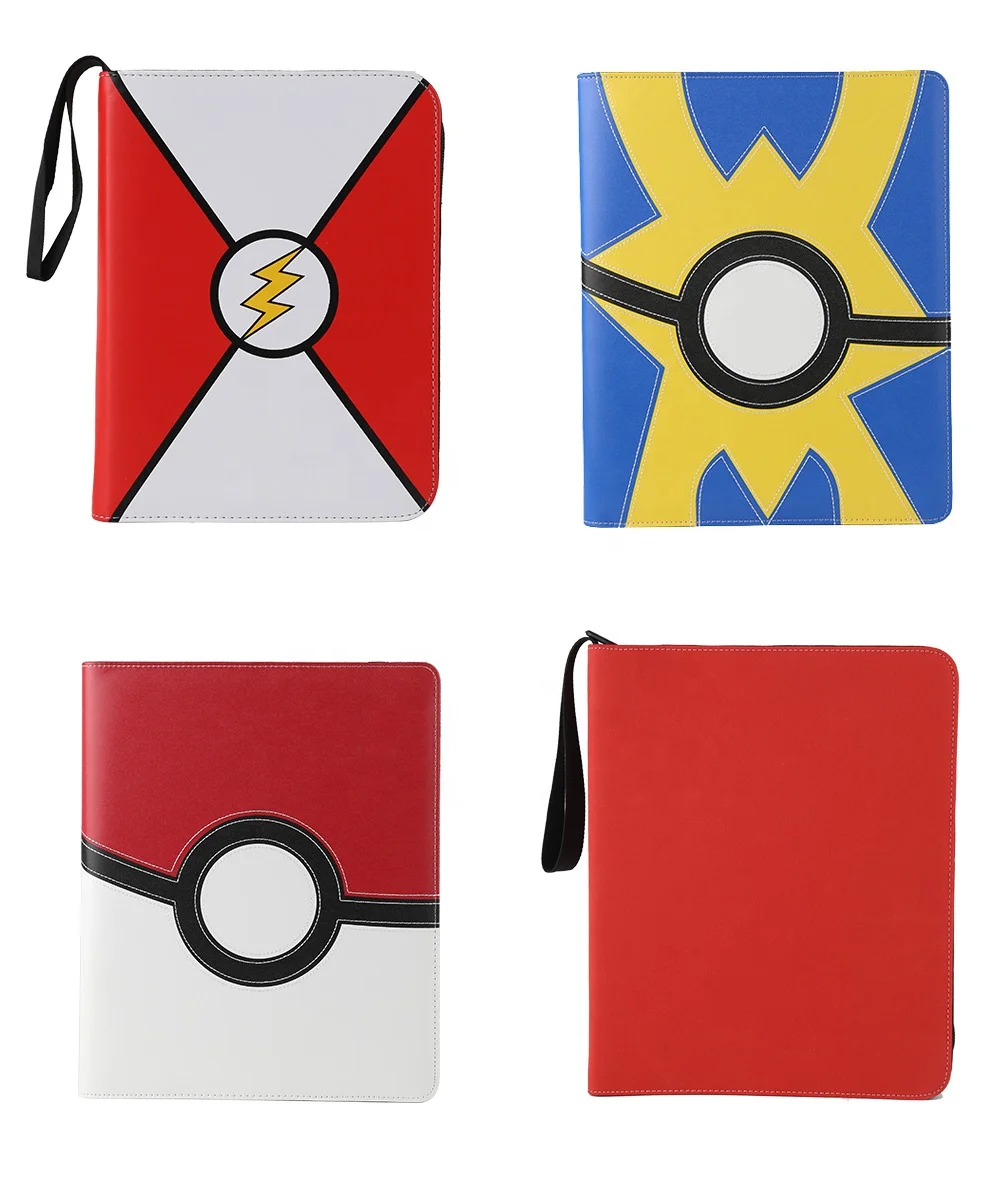 CROWN Best Seller Waterproof PU Leather Trading Card Games Collection Binder with Sleeves