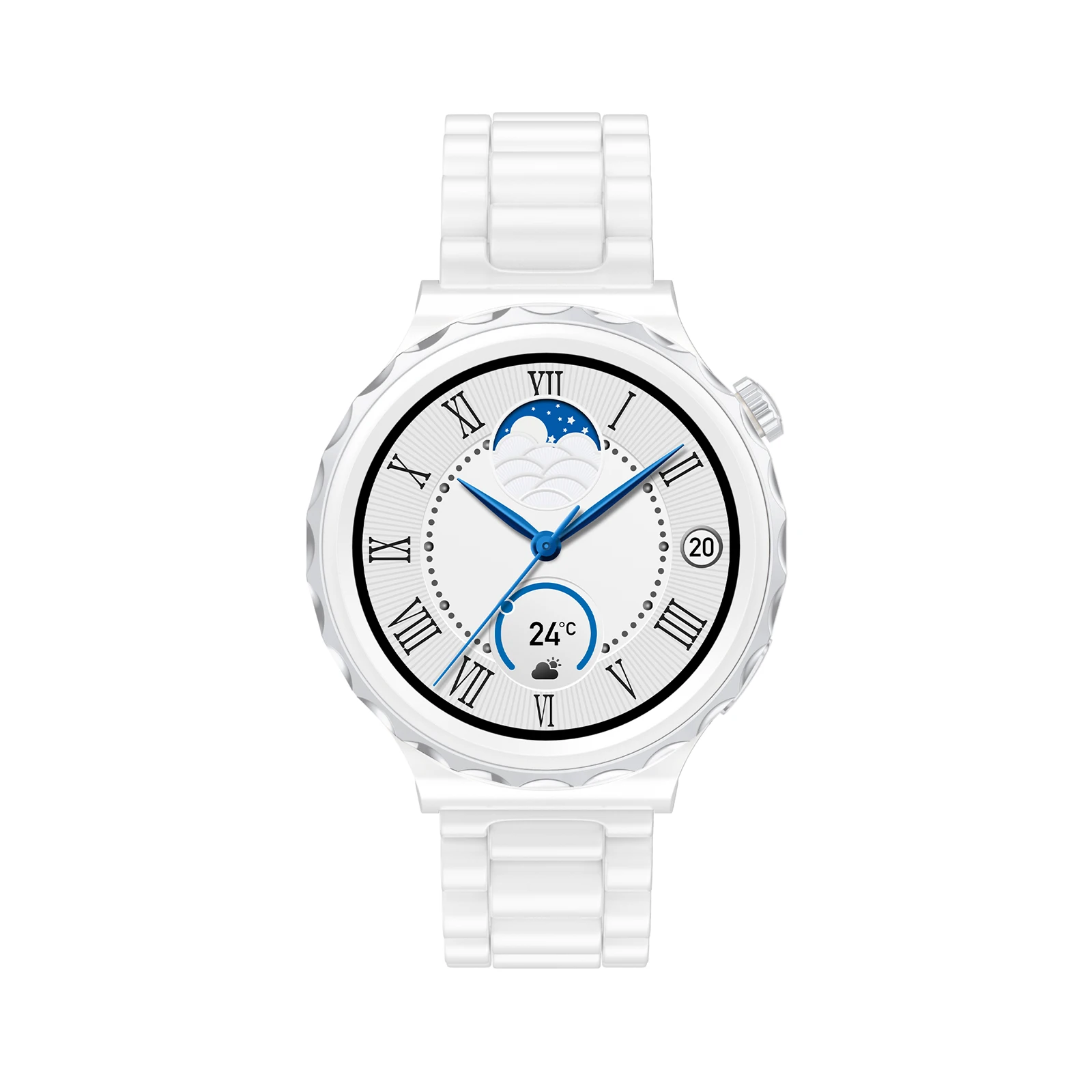 Hot Selling Custom Logo Women Smartwatch Sport Android Smart Watch Round Screen IP68 waterproof Fashion Smart Watch For Iphone