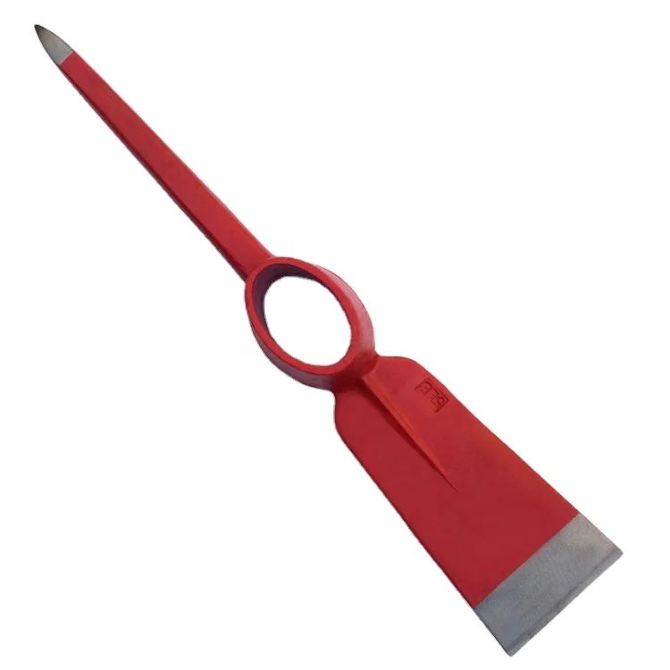 Tangshan Factory Rolling Forging Steel Pickaxes South America Market Pickaxe P406 Iron Handle Pickaxe