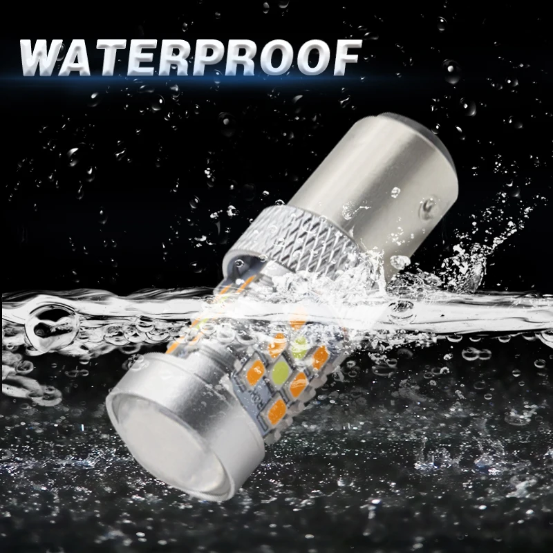 Dual Color 1157 BAY15D P21/5W Led T20 7443 W21/5W Led Bulb T25 3157 P27/7W Car DRL Turn Signal Lamp Auto Lights Bulb 12V