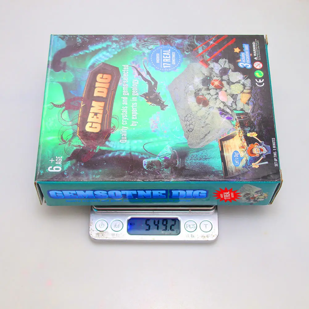 DIY Gem Minerals Gypsum Archaeology Toy Set Dig And Discover Gem DIY Excavation Educational Toys For Kids