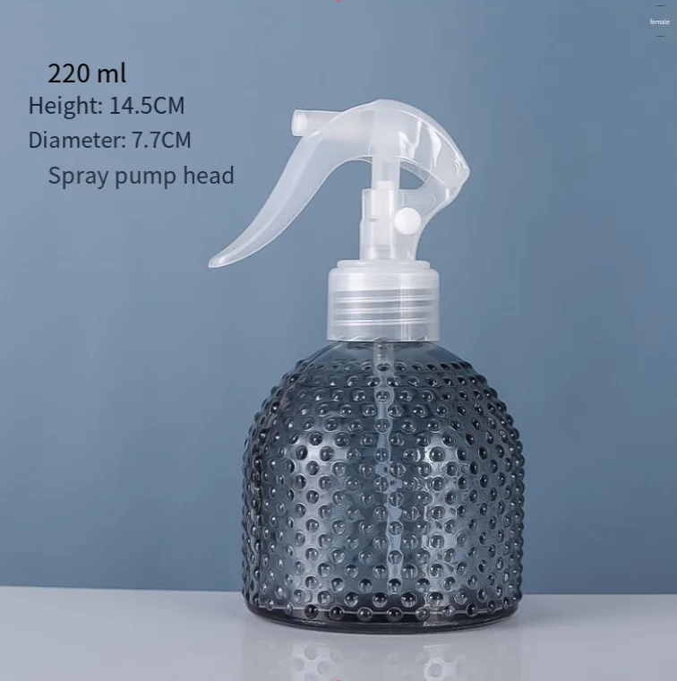 220 ml grey glass spray bottle Cleaner for plants and training animals Small glass bottle