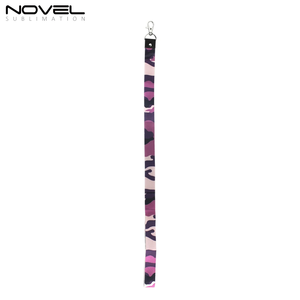 Personality Diy Blanks Customized Sublimation Mobile Phone Lanyard With Clasp White Neck Phone Straps