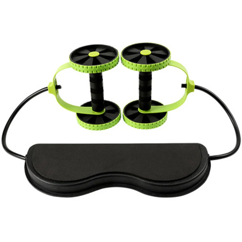 Multi-function Pull Rope Plastic Waist Expander Spring Exerciser Rally Rope Abdominal Wheel Muscle Training Wheel