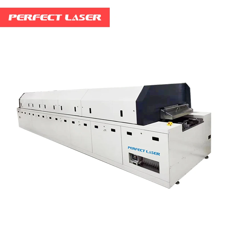 Perfect laser high speed automatic PCB process SMT lead-free nitrogen vacuum reflux furnace soldering machine China factory