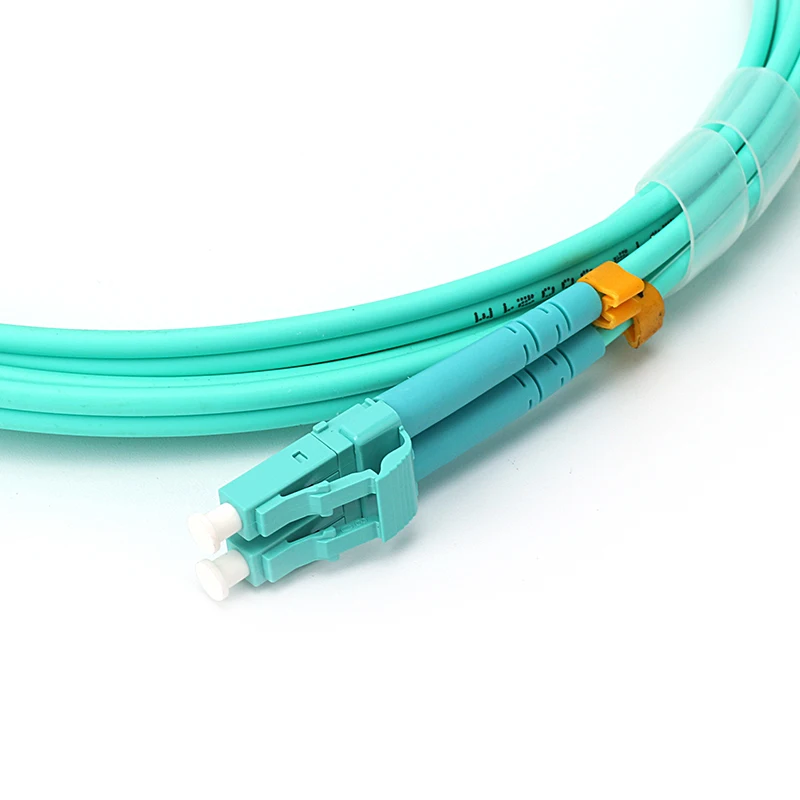 LC UPC Connector OM3 Single mode Multi mode Duplex Fiber Optic Patch Cord 20m length
