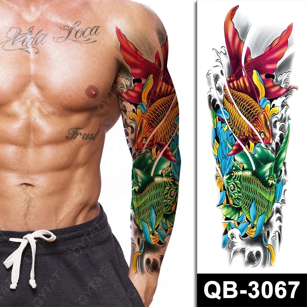 Wholesale High Quality New Designs Disposable Temporary Full Arm Tattoo For Men