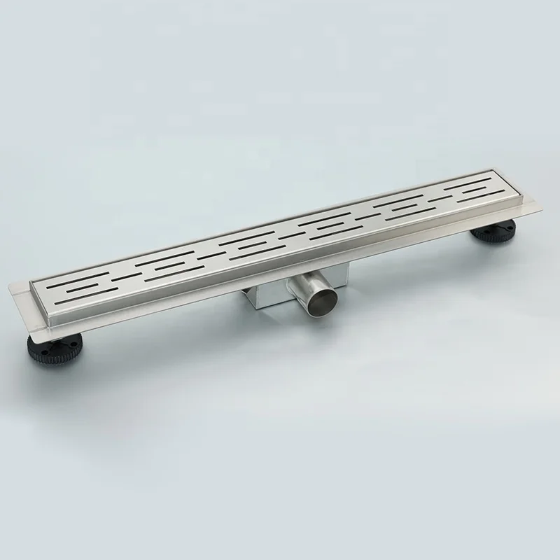 60CM Removable Drain Grate Stainless Steel Anti Odor Bathroom Linear Shower Floor Drain Waste