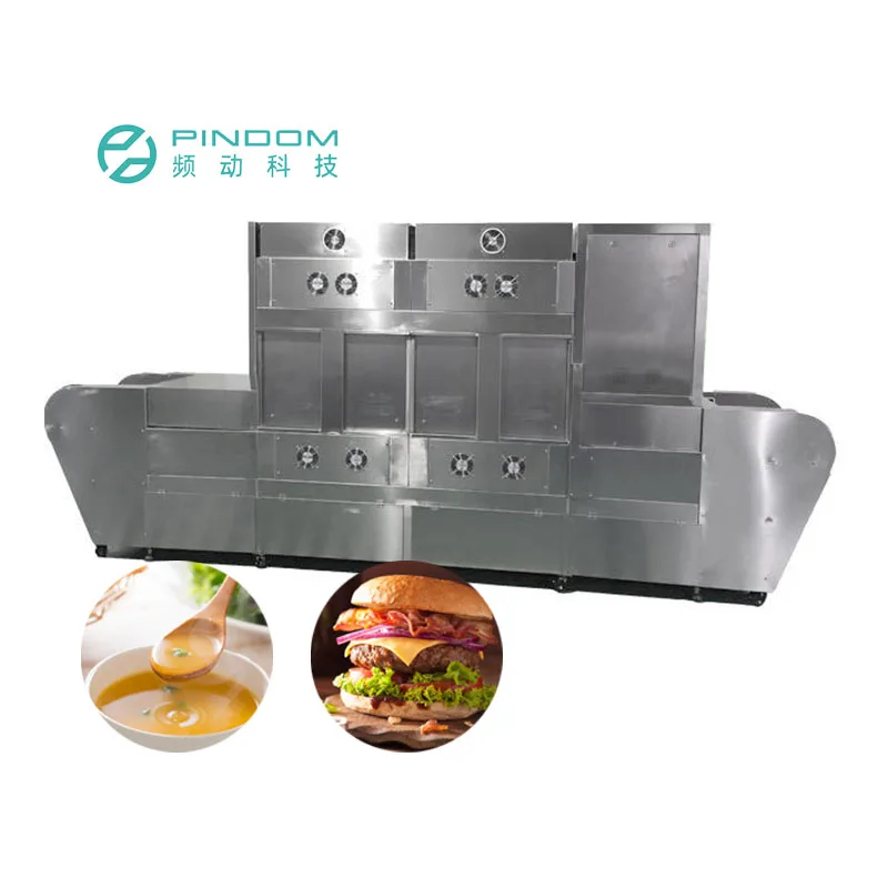 Automatic Industrial Commercial Microwave Vegetables Heat Lunch Box Food Reheating Equipment Meat Fast Food Microwave