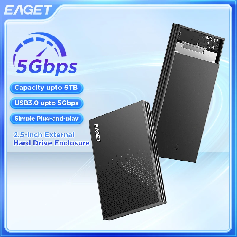 EAGET E60 2 5 дюймов корпус для HDD USB3.0 SATA Гбит/С Корпус передачи данных