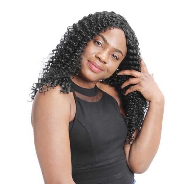 
Custom Design Long Curly Best Selling Hum Remy Wig Human Hair 