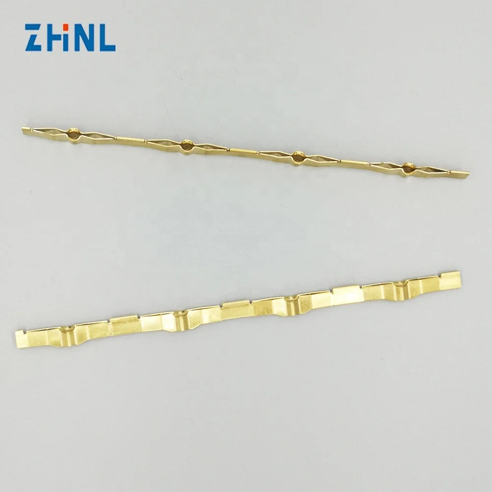 ZHNL Germany brass part of socket outlet extension earthing strip precision EU power socket brass electric stamping part