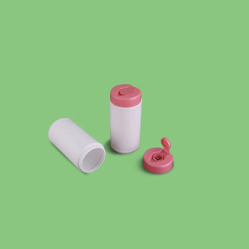 China manufacturer Plastic Bottles Organic Bucket And Cap For Baby Wet Wipes Pail White Barrel And Cap Canister